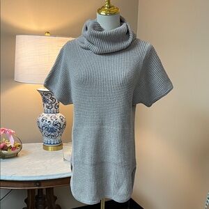 UGG Light Tan Waffle Knit Cowl Neck Tunic Sweater